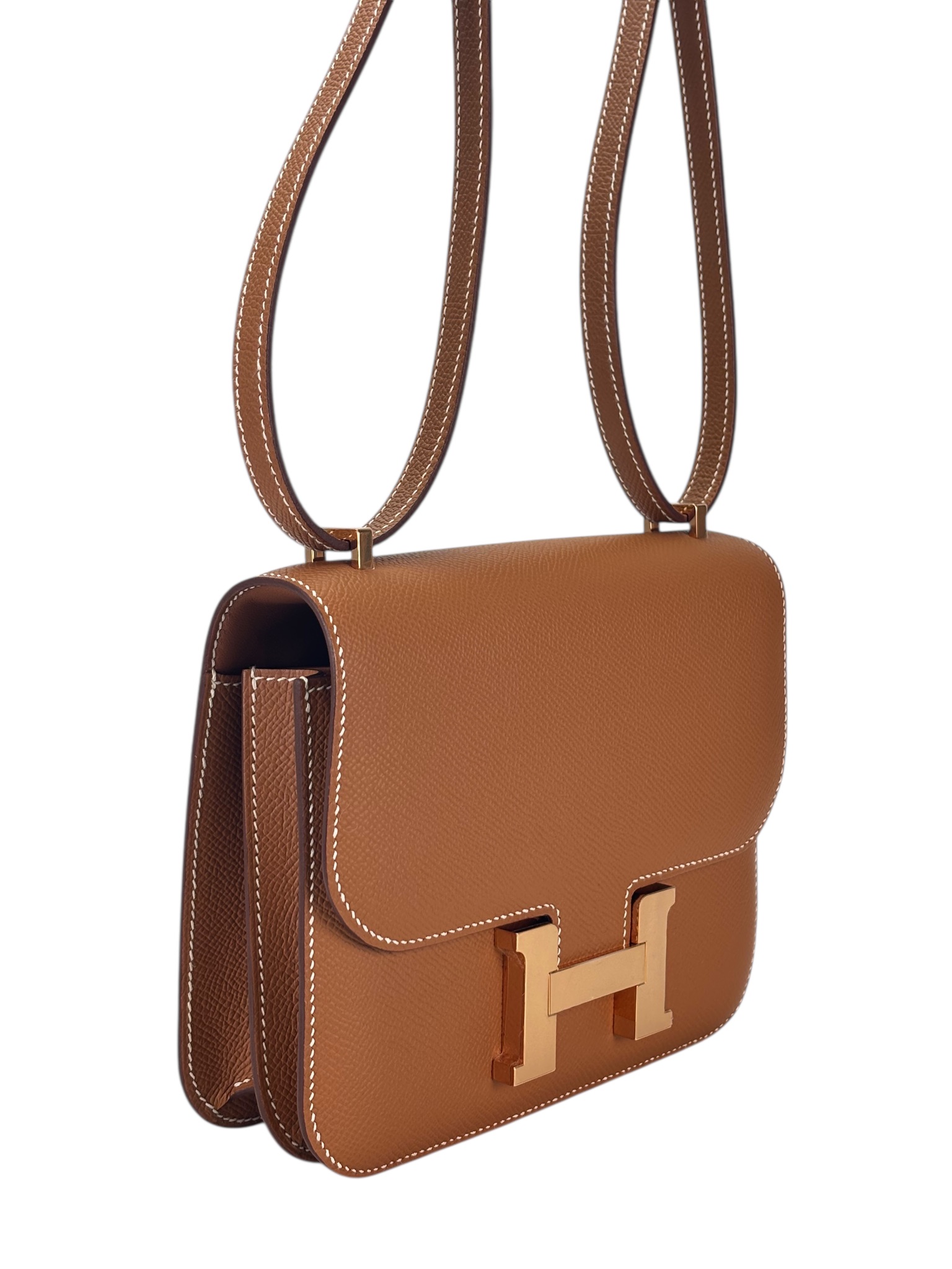HERMES -  Constance 19 Gold Epsom Palladium Hardware