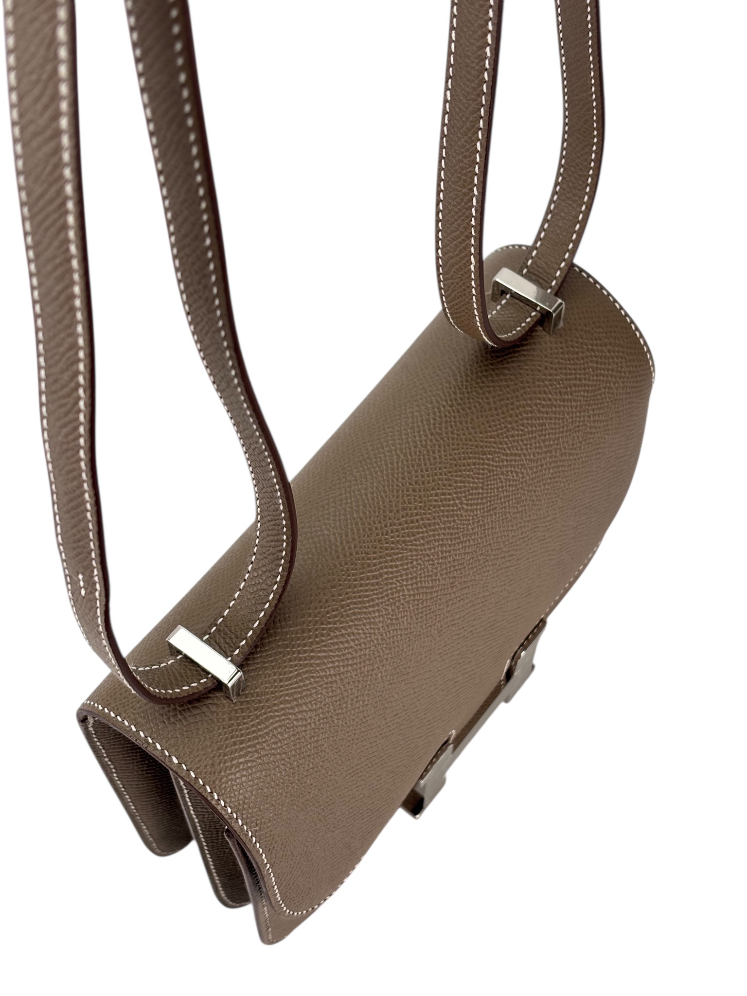 HERMES - Constance 19 Etoupe Epsom Permabrass Gold Hardware