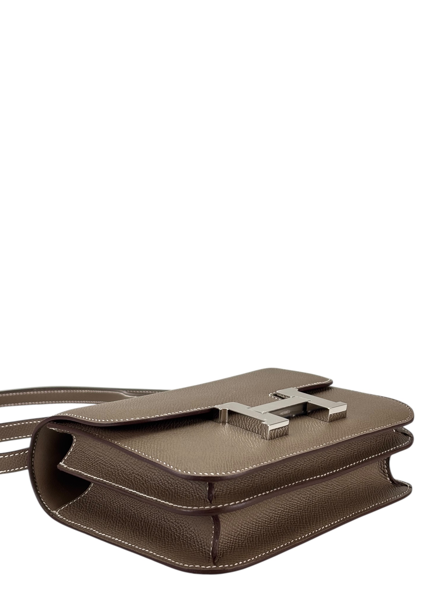 HERMES - Constance 19 Etoupe Epsom Permabrass Gold Hardware