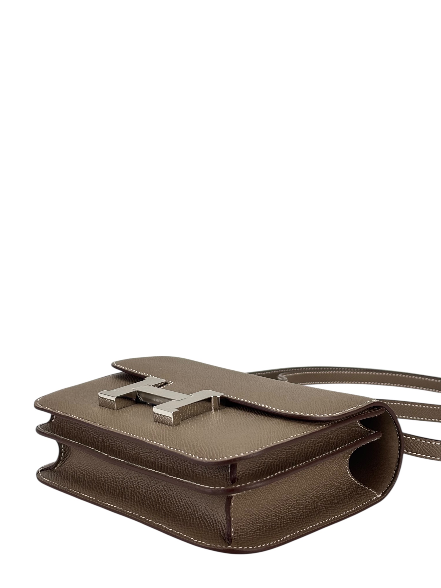 HERMES - Constance 19 Etoupe Epsom Permabrass Gold Hardware