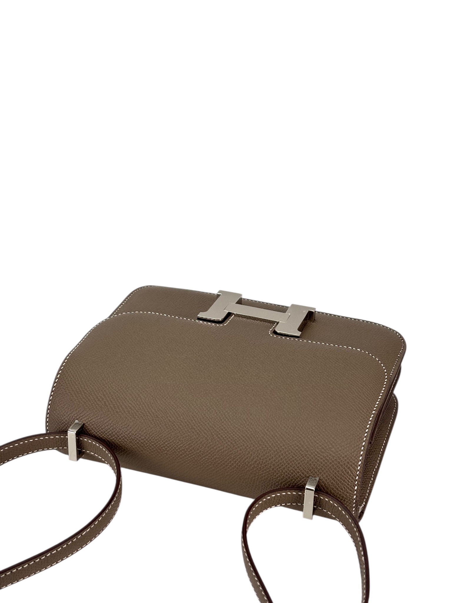 HERMES - Constance 19 Etoupe Epsom Permabrass Gold Hardware
