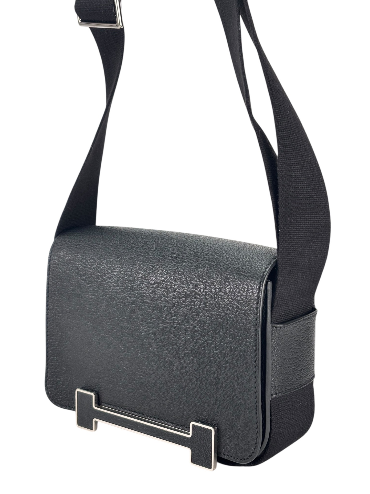 HERMES - Geta Chevre 89 Noir Silver Hardware – Camellia Vintage Tokyo