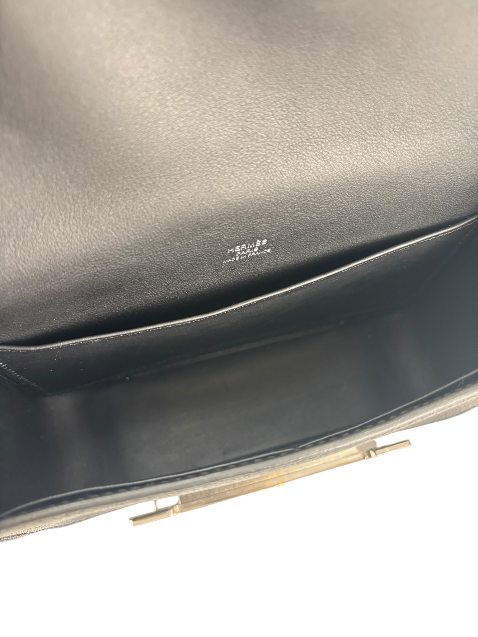HERMES - Geta Chevre 89 Noir Silver Hardware – Camellia Vintage Tokyo