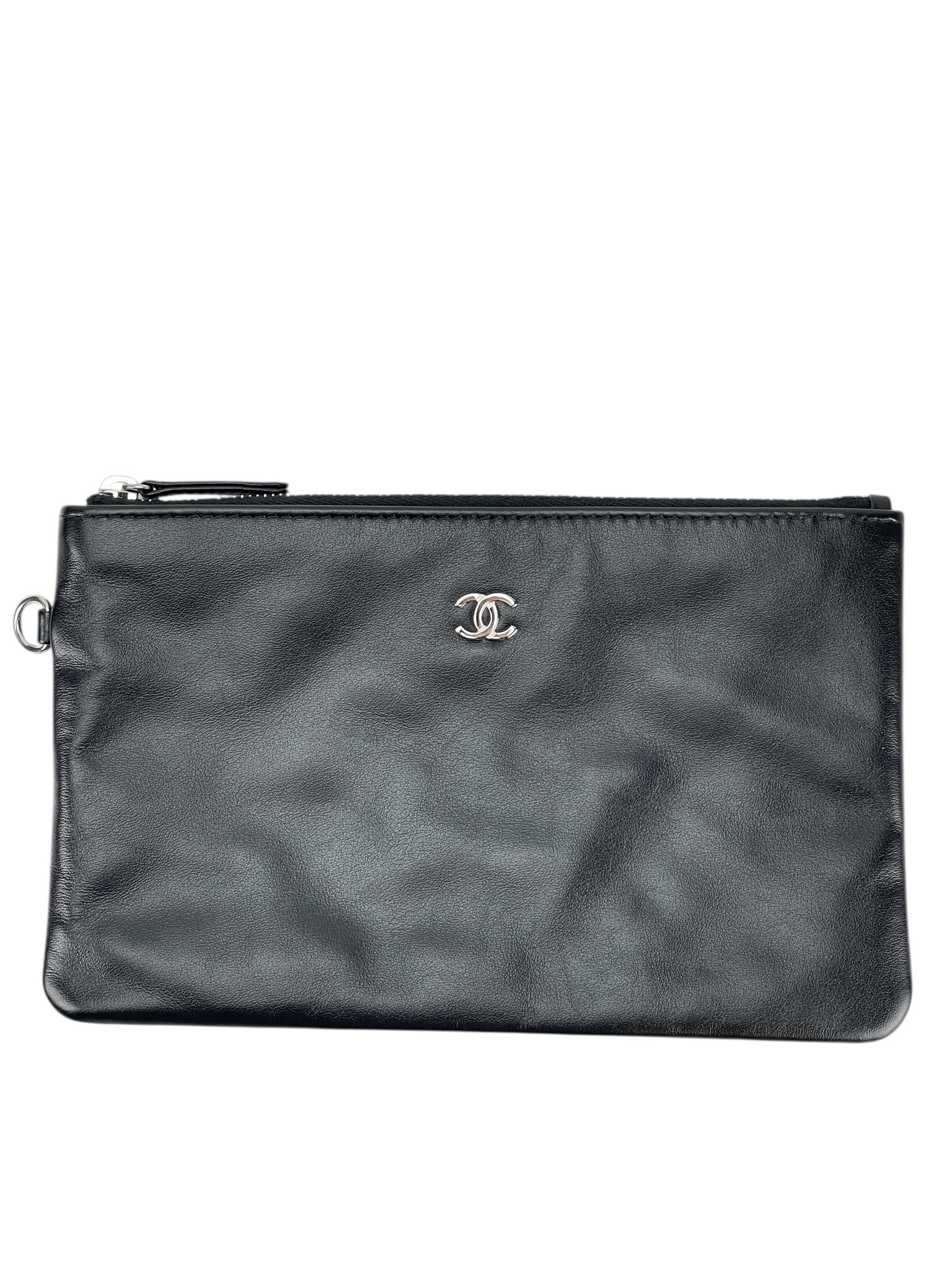 CHANEL - Small 22 Bag Black Calfskin Silver Hardware