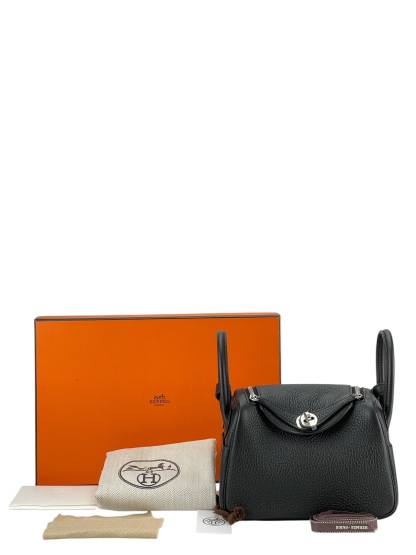 HERMES - Mini Lindy Black TC Palladium Hardware 