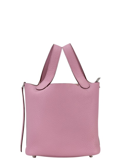 HERMES - Picotin PM Picotin 18 Mauve Sylvestre TC Palladium Hardware