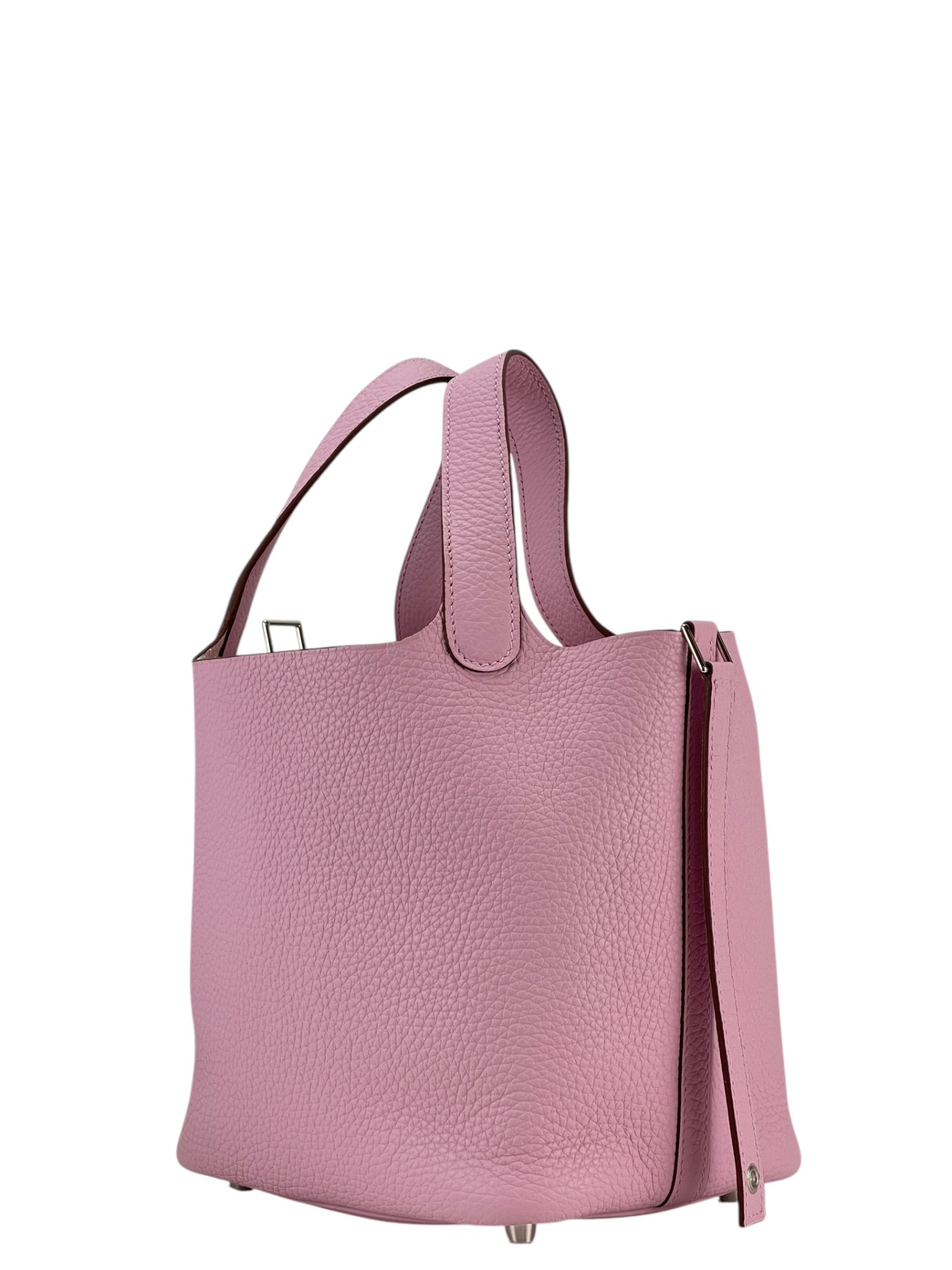 HERMES - Picotin PM Picotin 18 Mauve Sylvestre TC Palladium Hardware