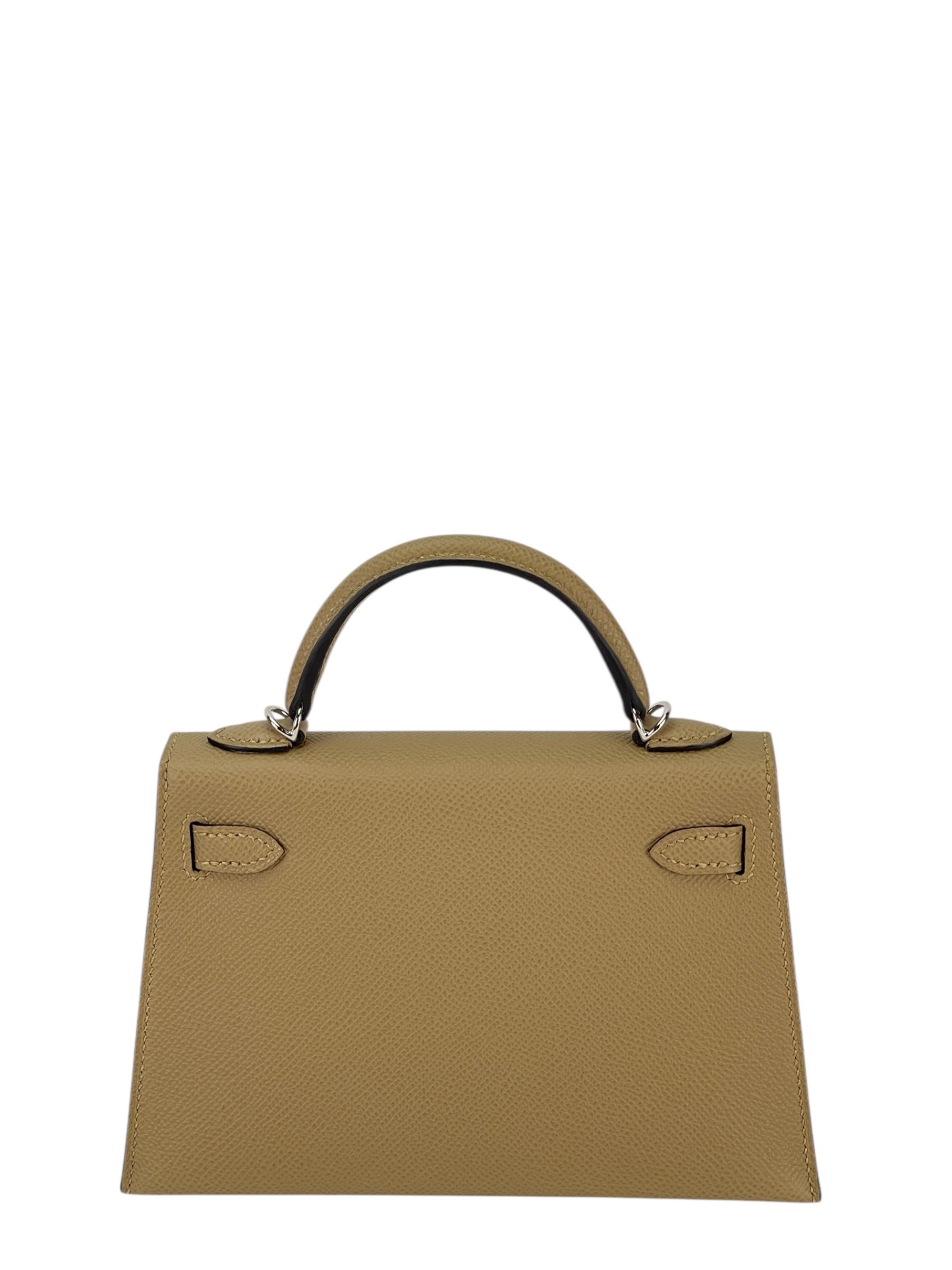 HERMES - Mini Kelly 2 1C Poussiere Epsom Palladium Hardware