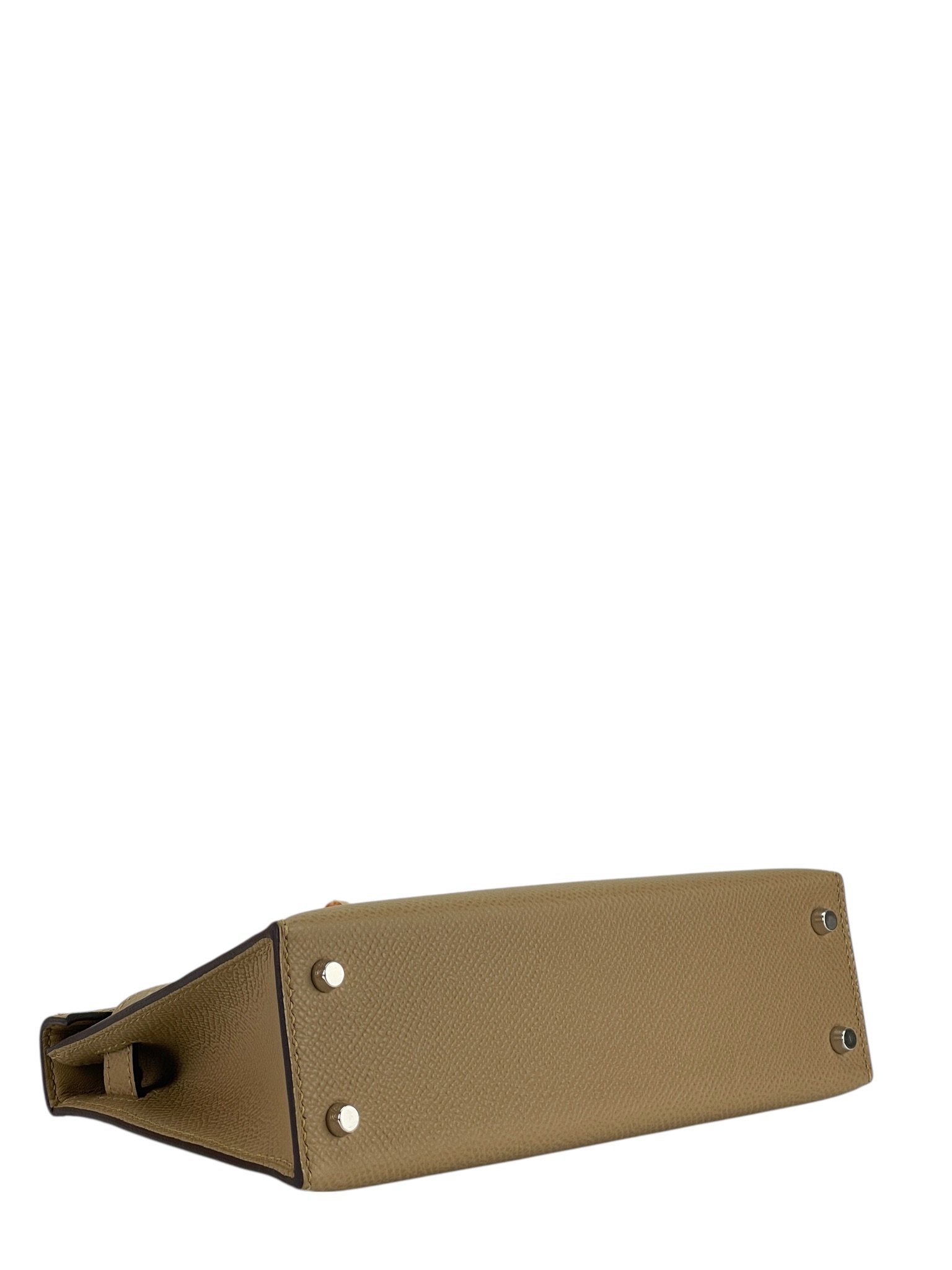 HERMES - Mini Kelly 2 1C Poussiere Epsom Palladium Hardware