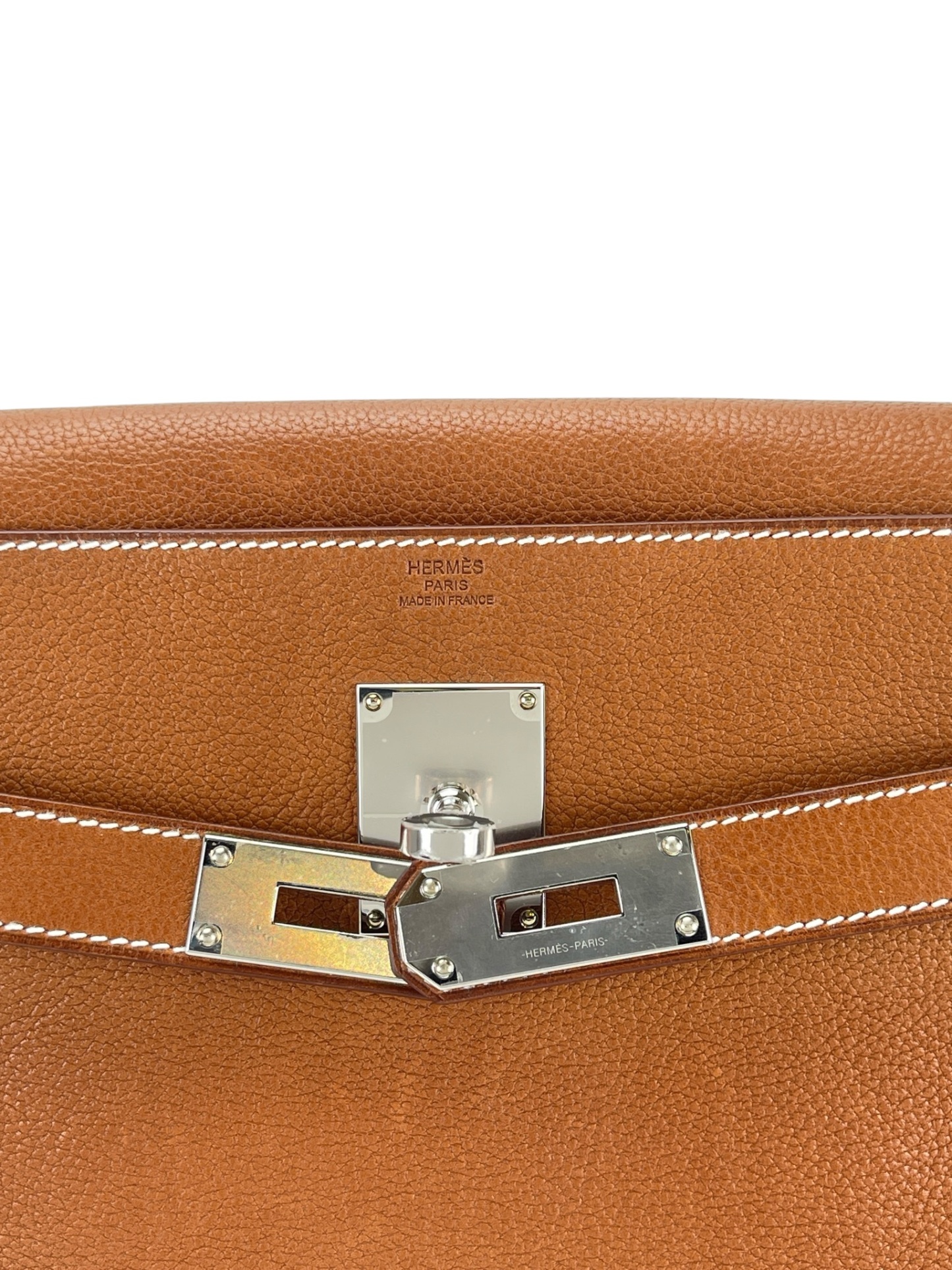 HERMES - Kelly Messenger PM 18 Vache Hunter Leather Fauve 34 Palladium Hardware W (2024)