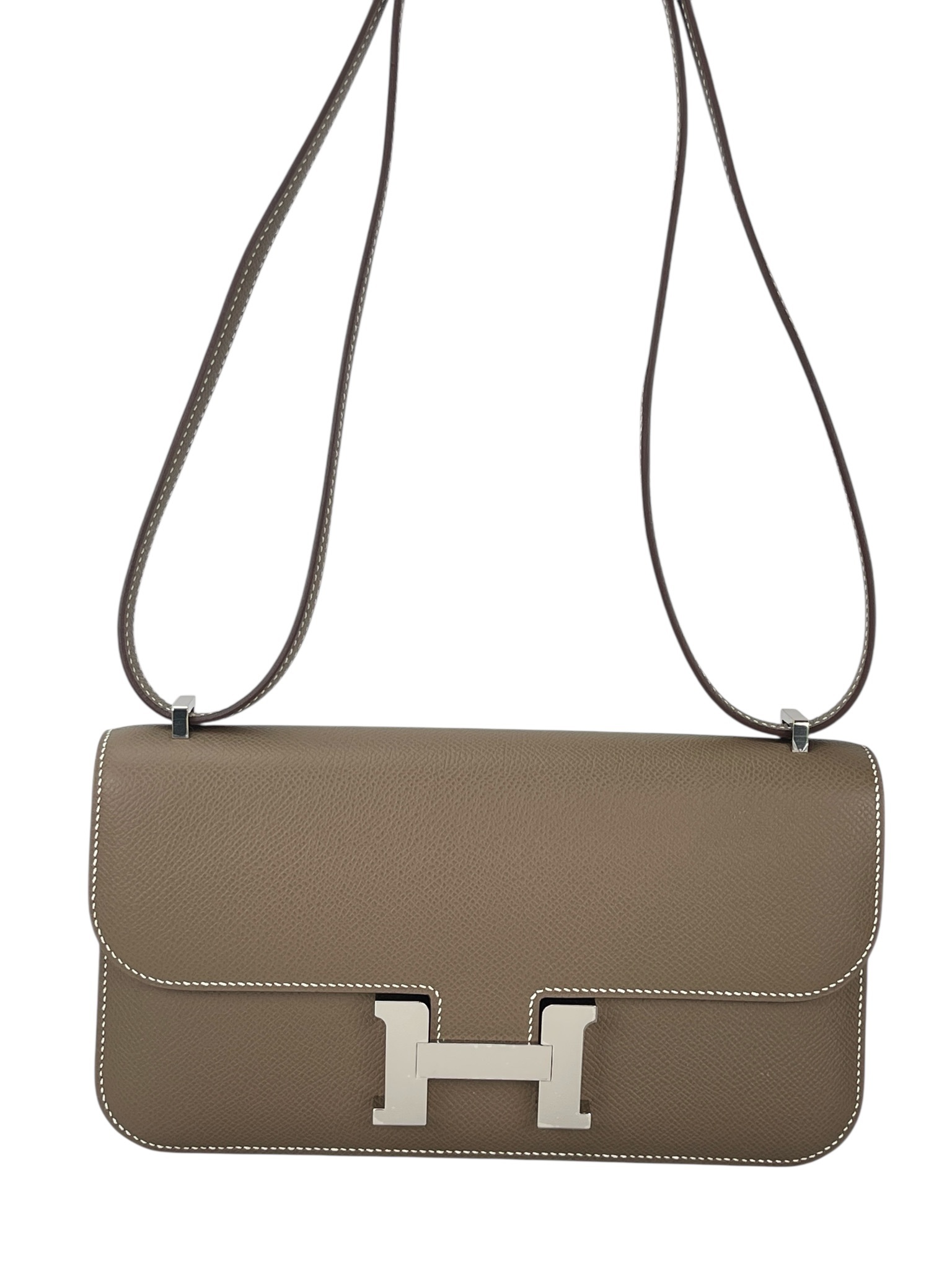 HERMES - Constance Elan Etoupe Epsom Palladium Hardware