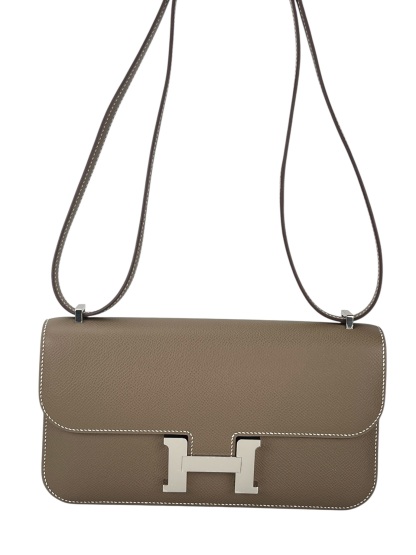 HERMES - Constance Elan Etoupe Epsom Palladium Hardware