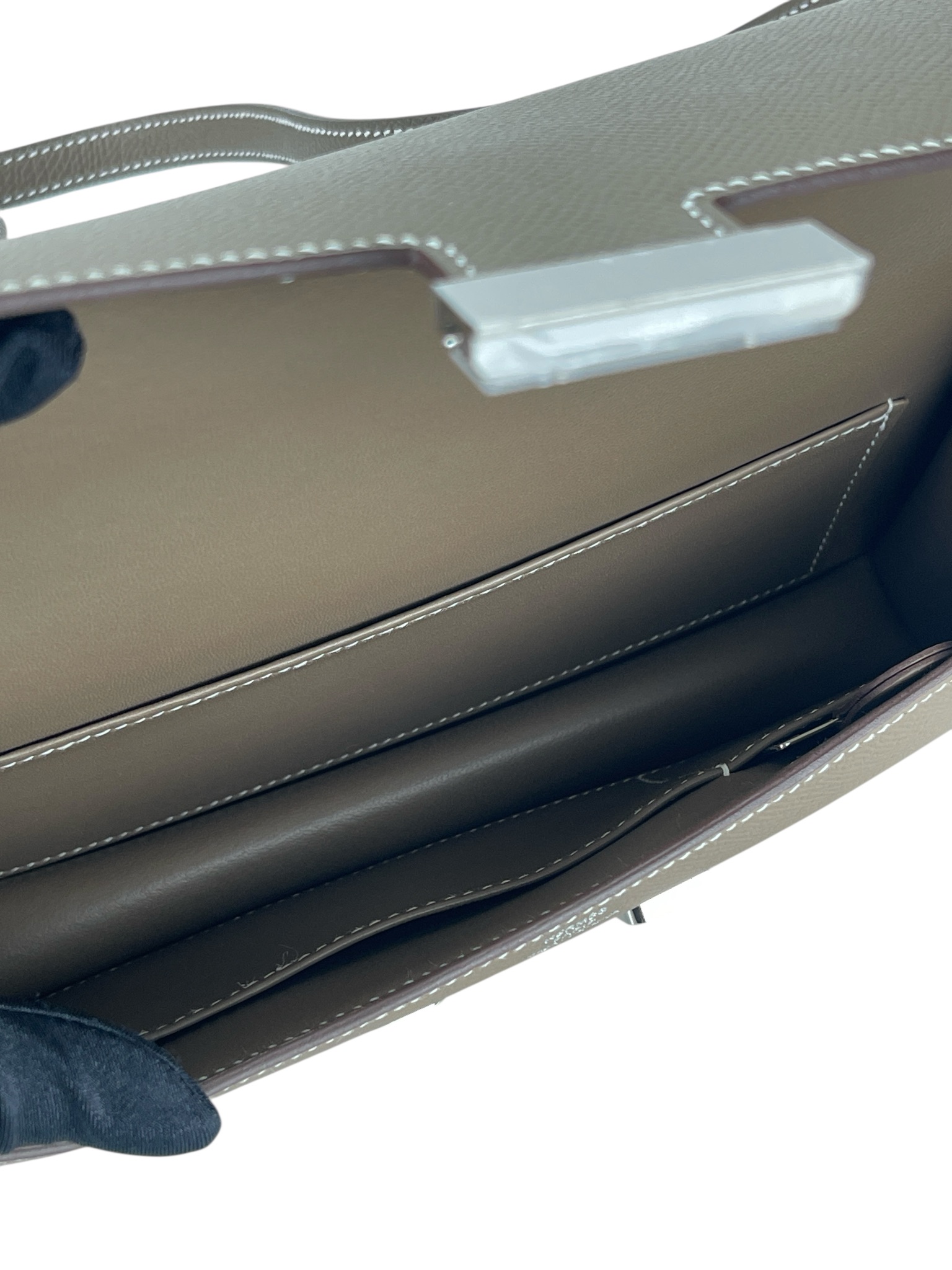 HERMES - Constance Elan Etoupe Epsom Palladium Hardware