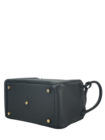 HERMES - Lindy 26 Black TC Gold Hardware 