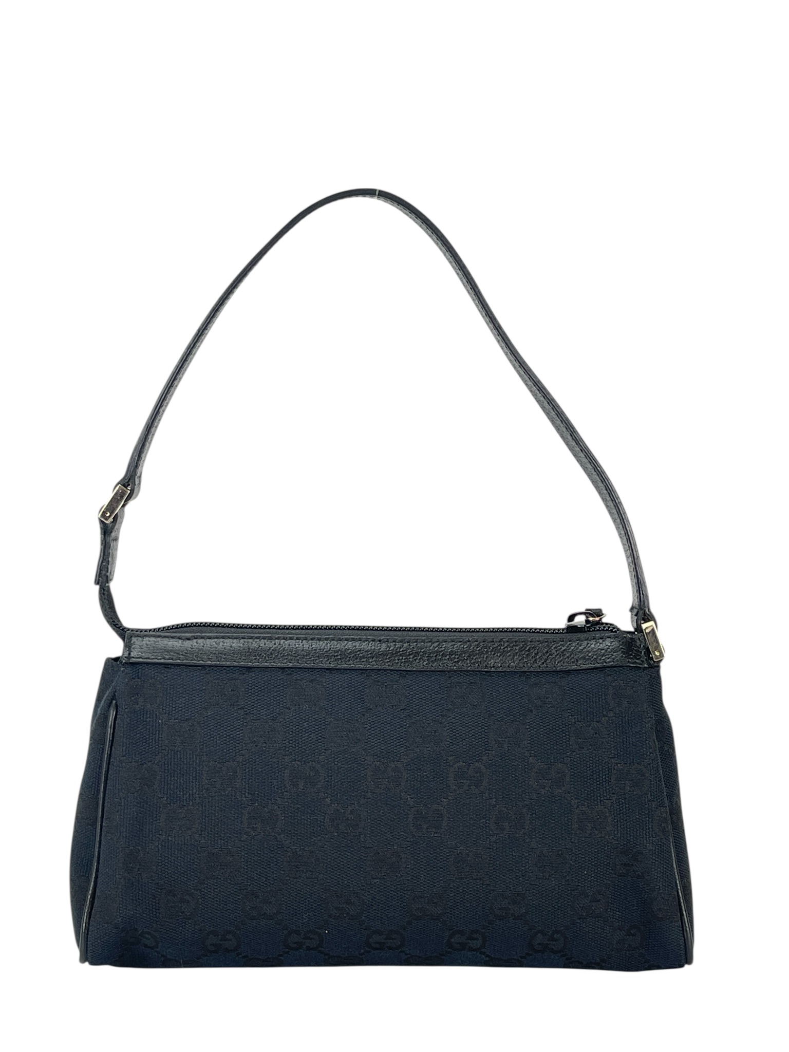 GUCCI - Black GG Canvas Shoulder Bag