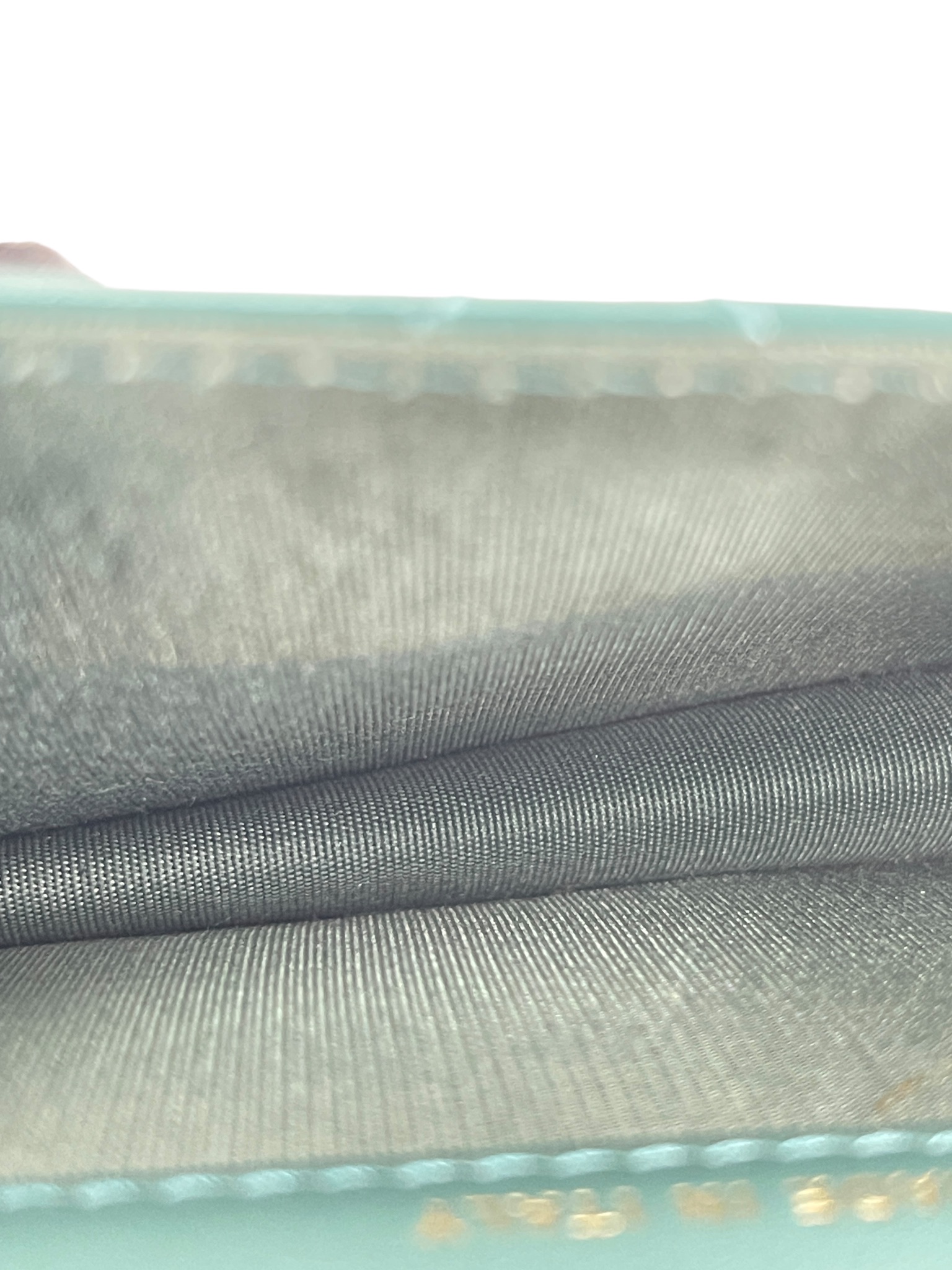 CHANEL - Mini Calfskin Dark Green Chain Shoulder Bag With Flap Coin Purse