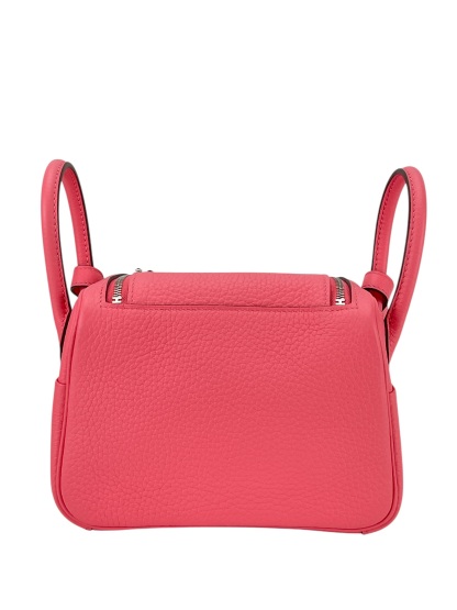 HERMES - Mini Lindy U5 Rose Lipstick Swift Palladium Hardware