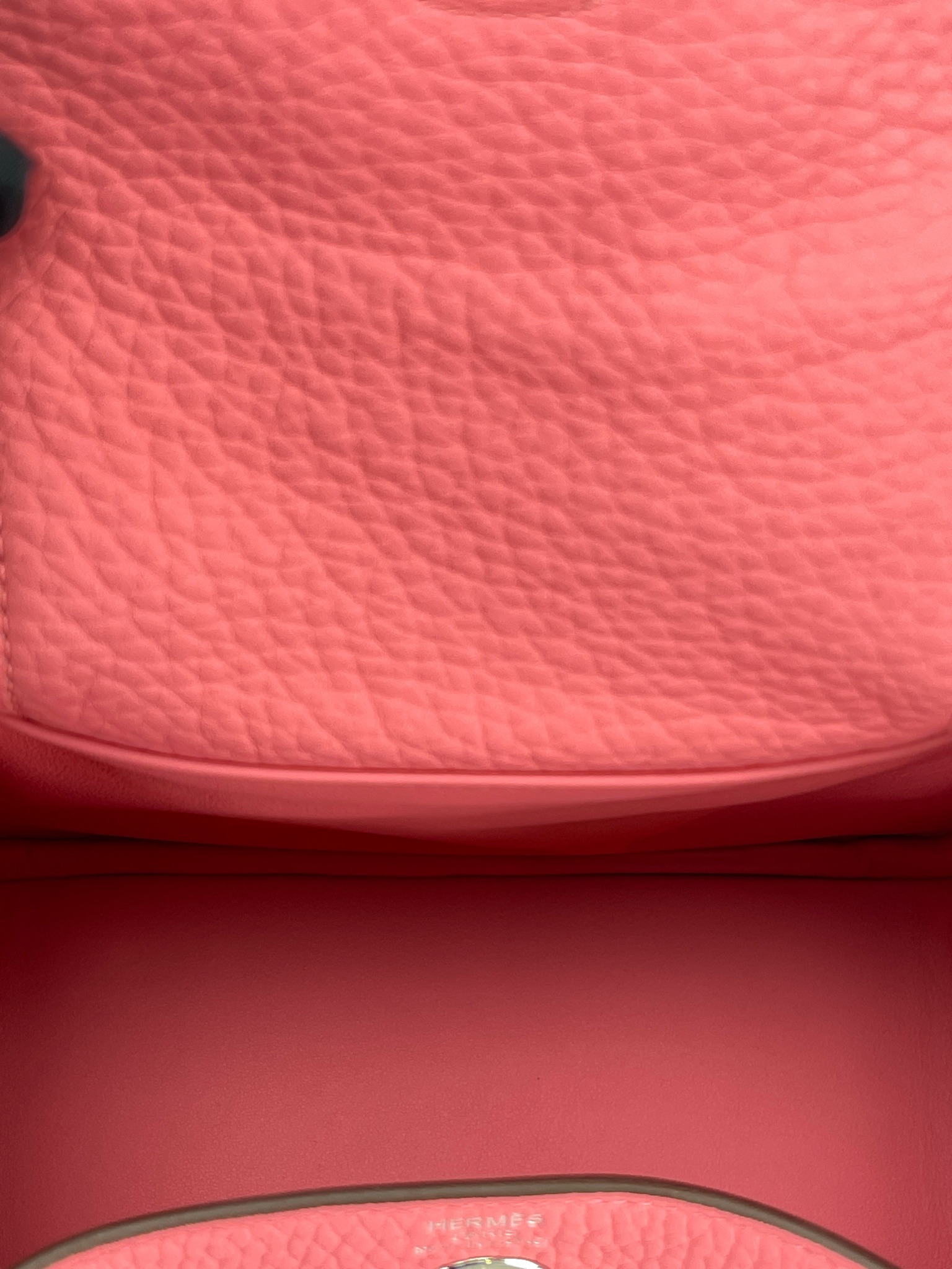 HERMES - Mini Lindy U5 Rose Lipstick Swift Palladium Hardware