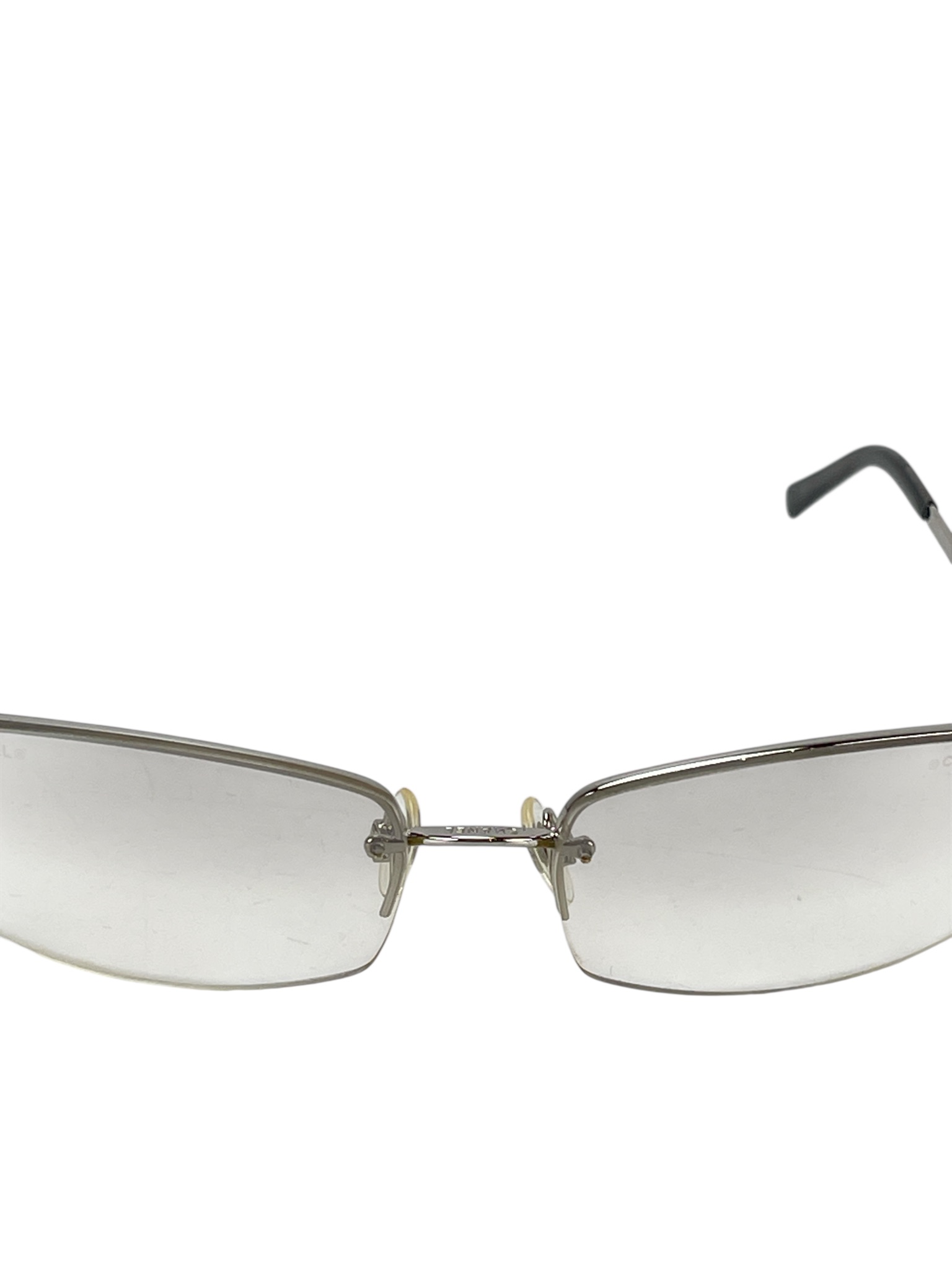 CHANEL - Sunglasses  Light Brown Rhinestone Coco Mark 