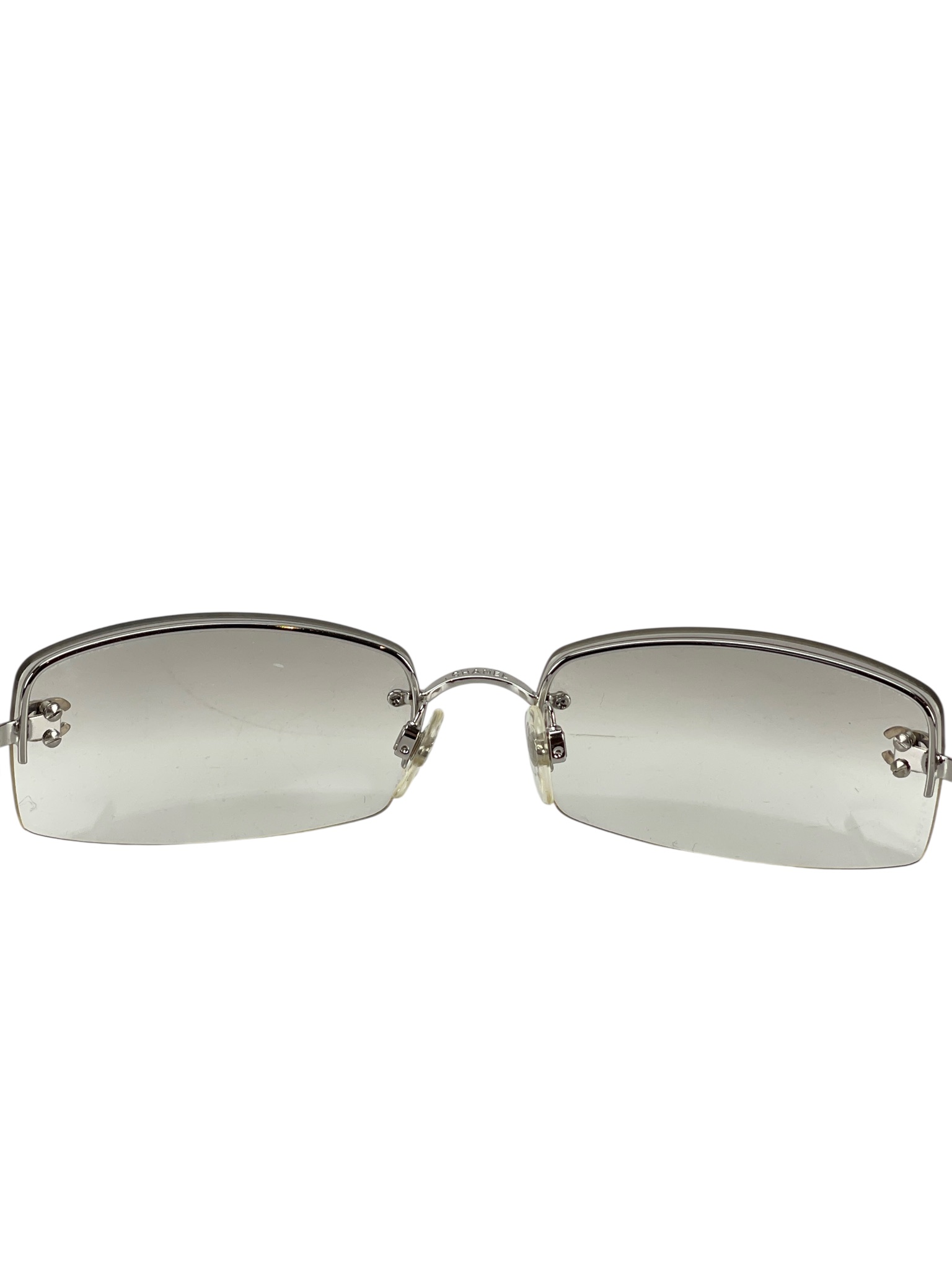 CHANEL - Sunglasses  Light Brown Rhinestone Coco Mark 