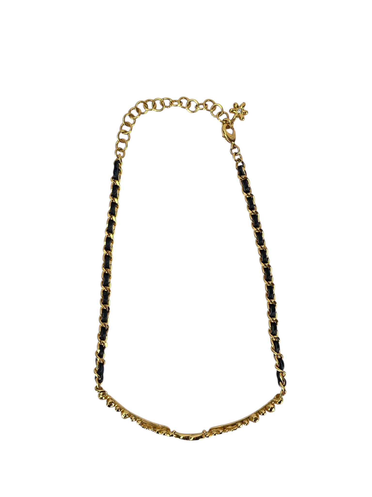 CHANEL - 23A Gold Flower Motif Choker