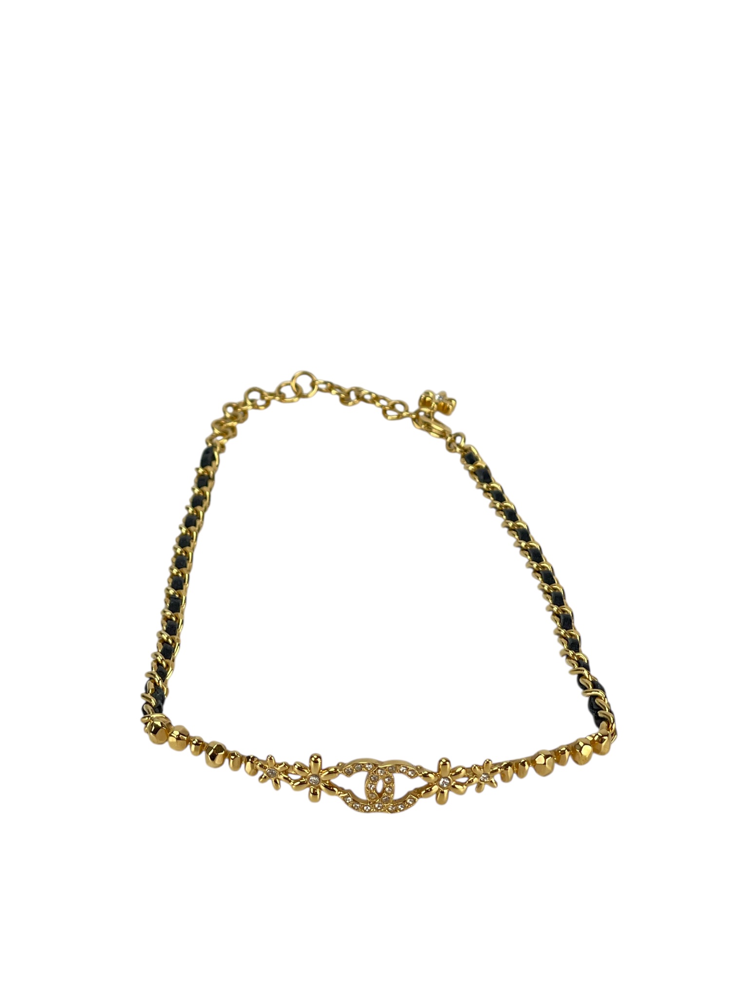 CHANEL - 23A Gold Flower Motif Choker
