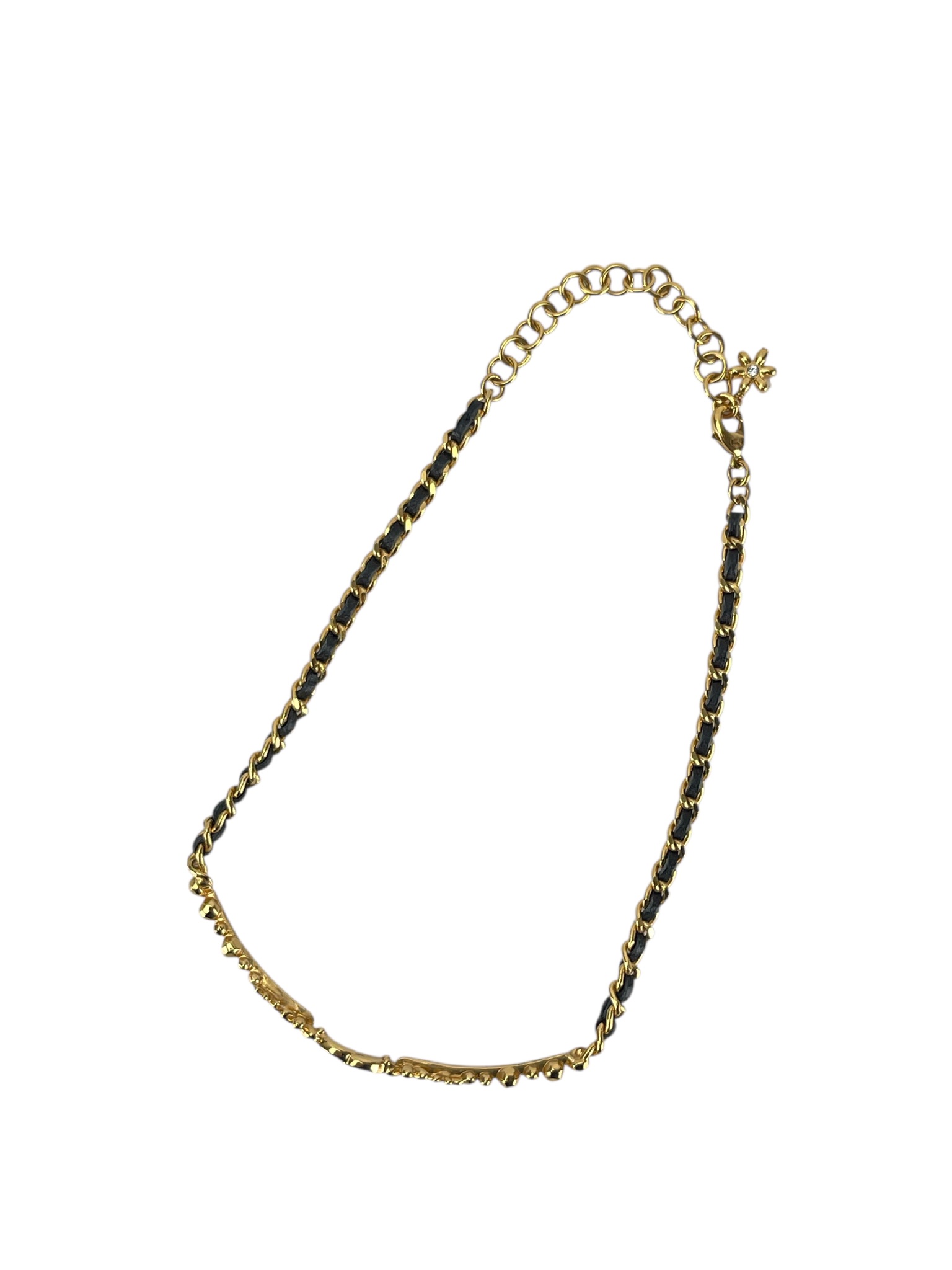 CHANEL - 23A Gold Flower Motif Choker