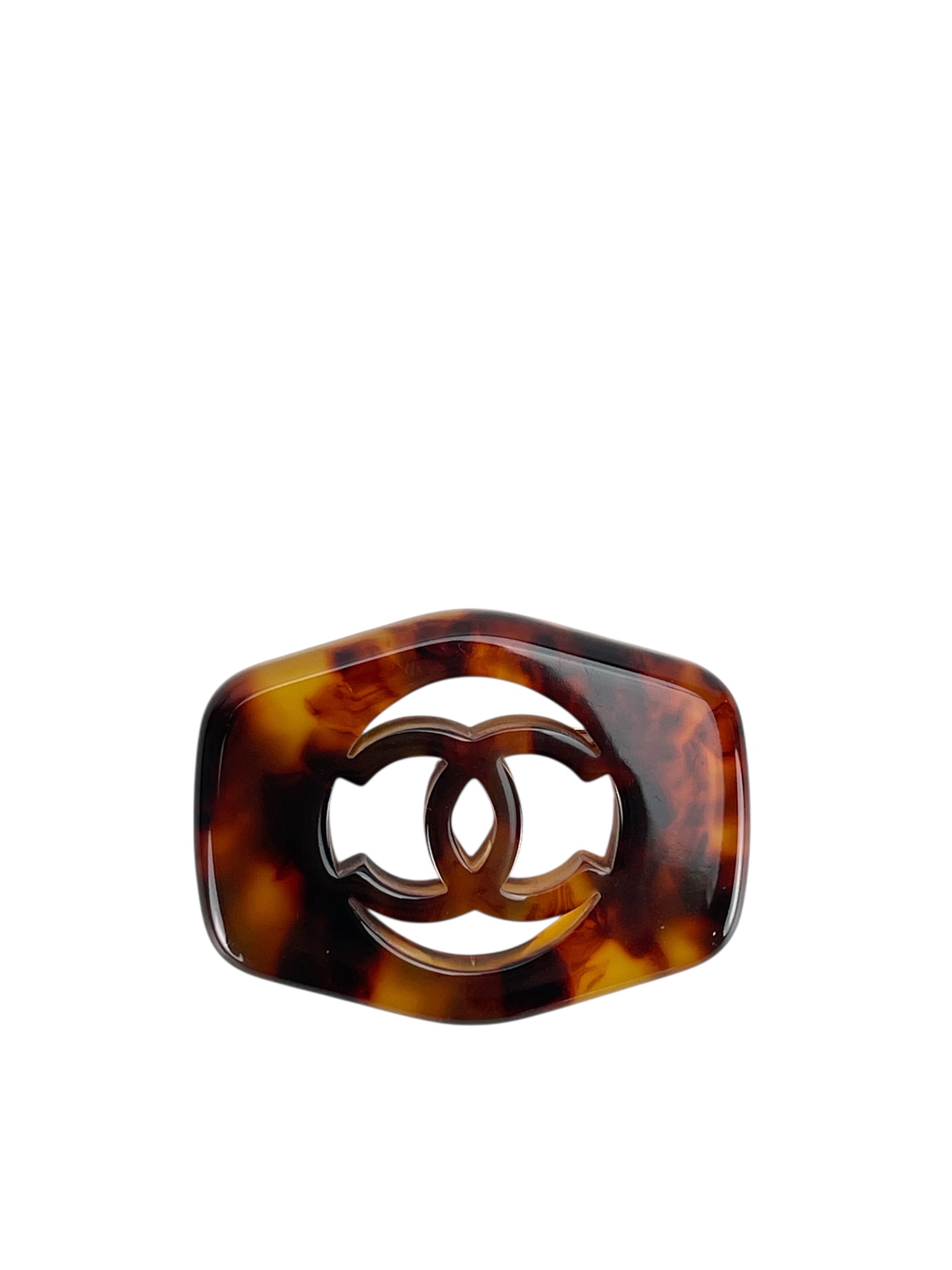 CHANEL - Hawksbill Turtle Rotating Coco Mark Brooch