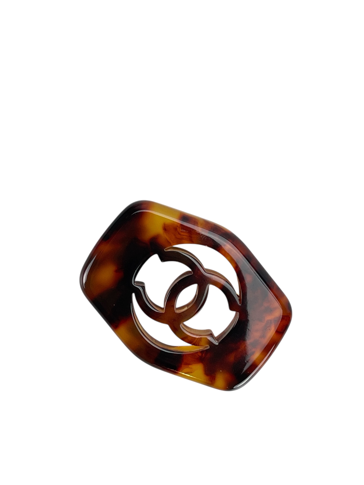 CHANEL - Hawksbill Turtle Rotating Coco Mark Brooch