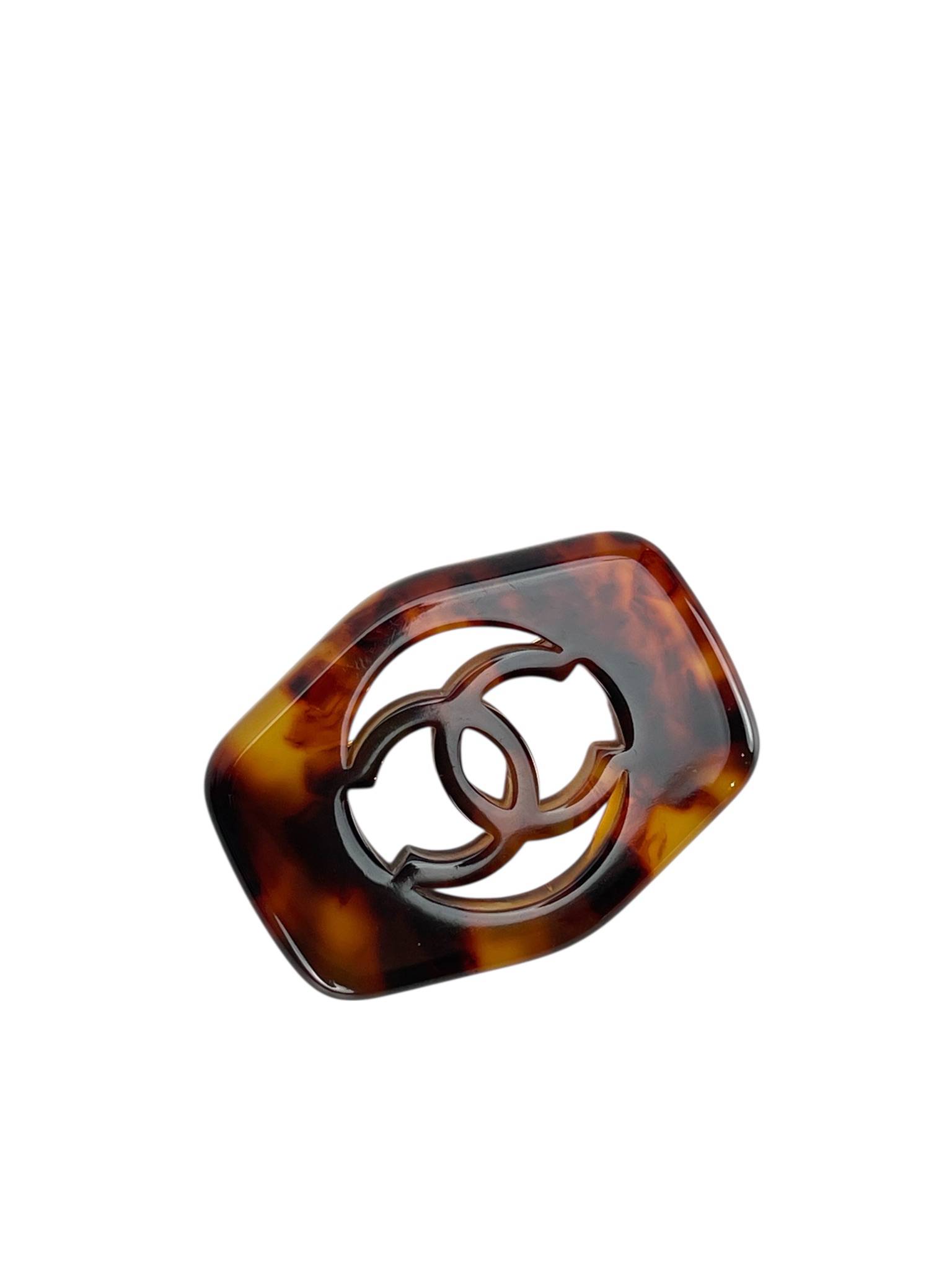 CHANEL - Hawksbill Turtle Rotating Coco Mark Brooch