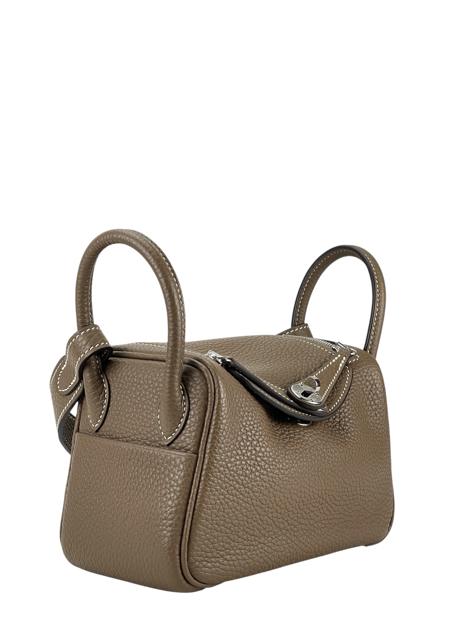 HERMES - Mini Lindy Etoupe TC Palladium Hardware 