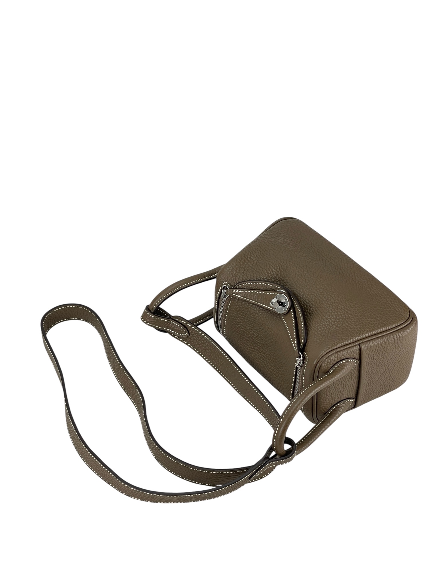 HERMES - Mini Lindy Etoupe TC Palladium Hardware 