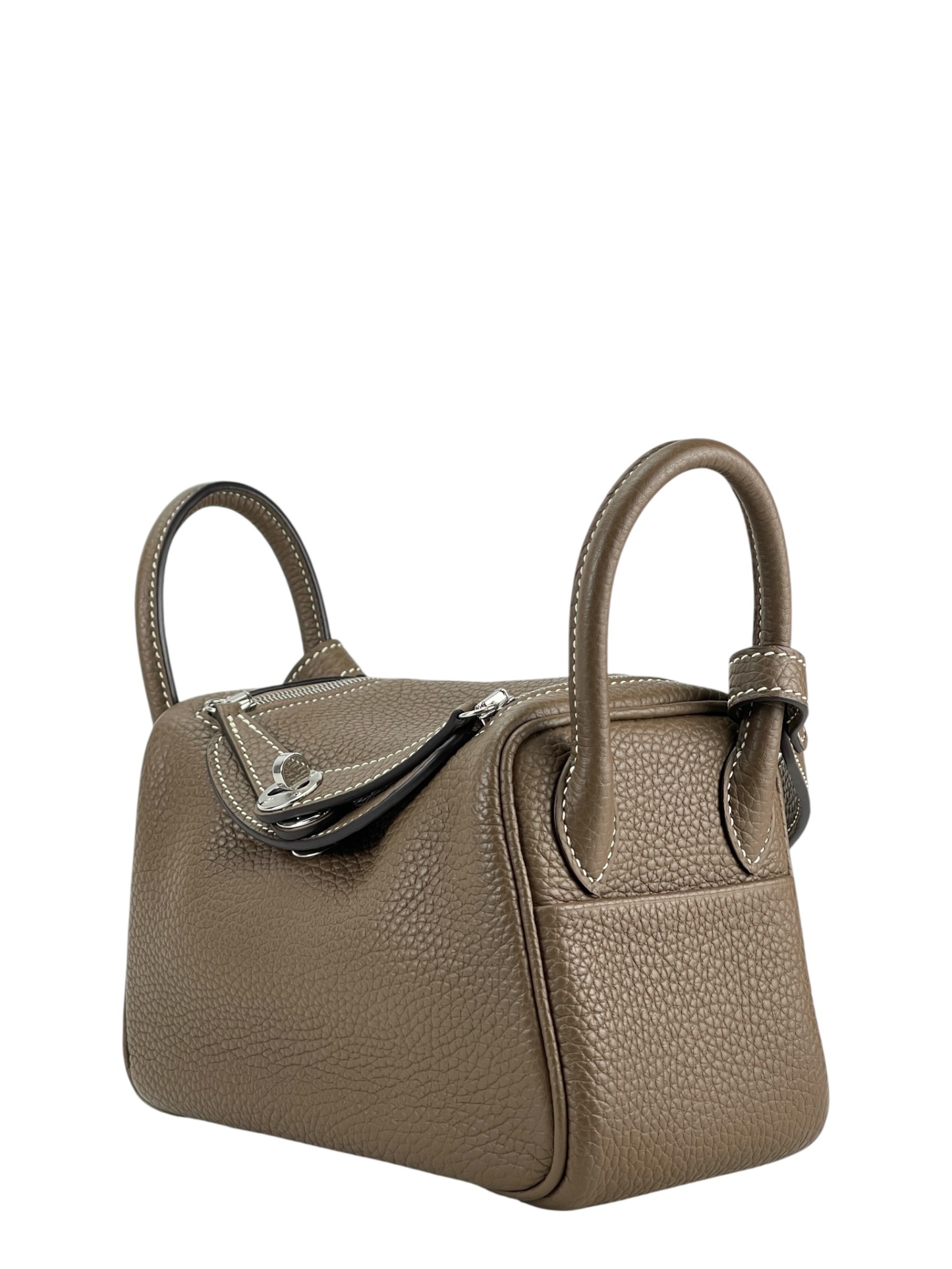 HERMES - Mini Lindy Etoupe TC Palladium Hardware 