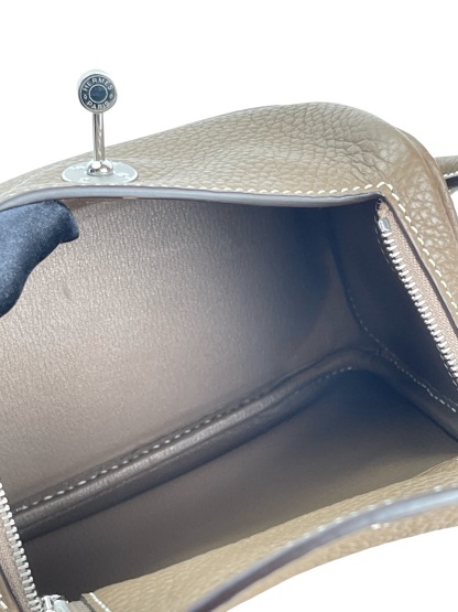 HERMES - Mini Lindy Etoupe TC Palladium Hardware 