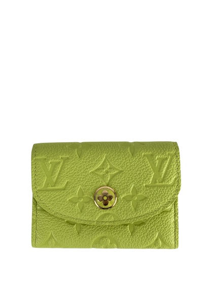 LOUIS VUITTON - Green Calfskin Rosalie Coin Purse Monogram Empreinte
