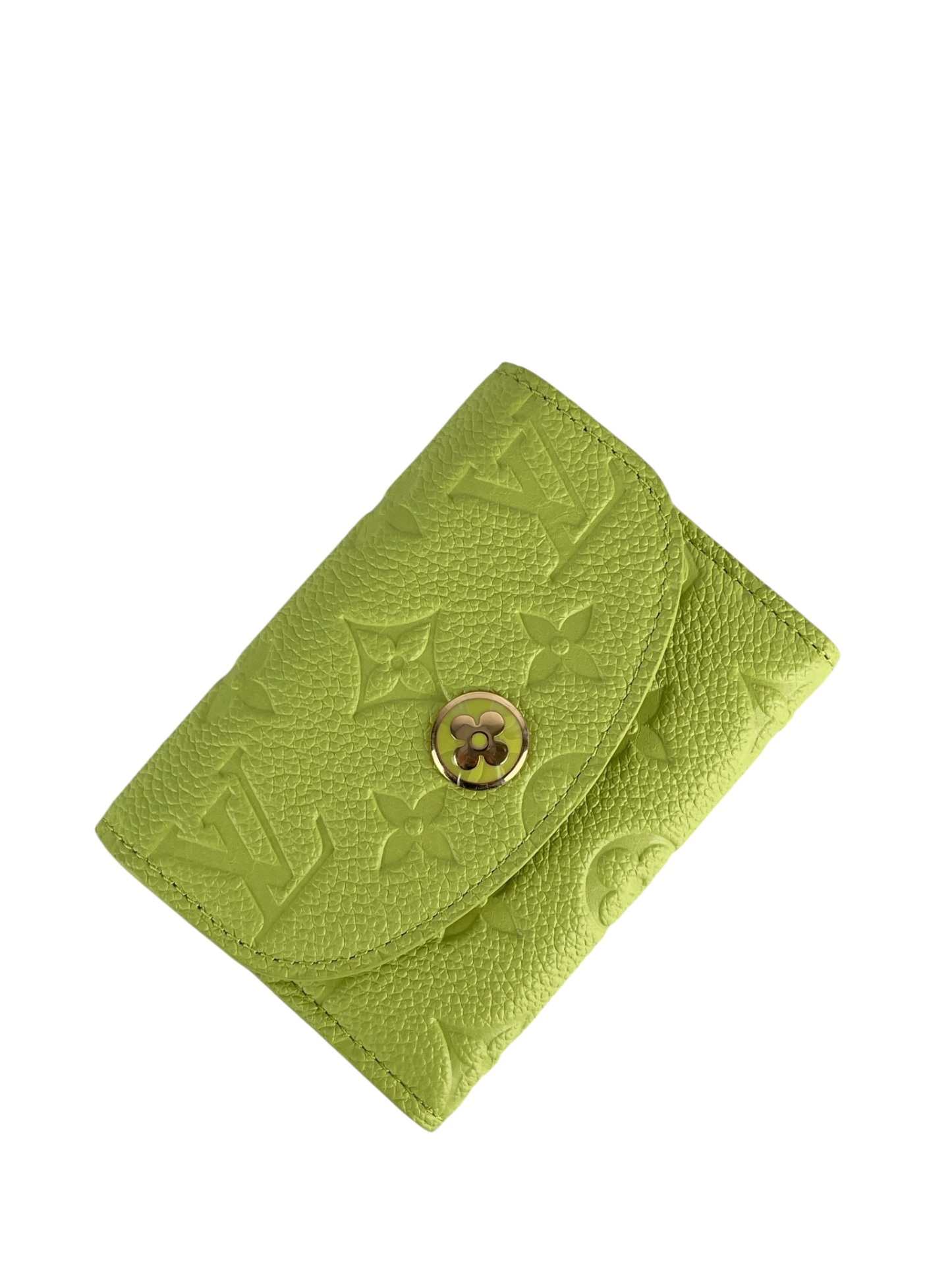 LOUIS VUITTON - Green Calfskin Rosalie Coin Purse Monogram Empreinte