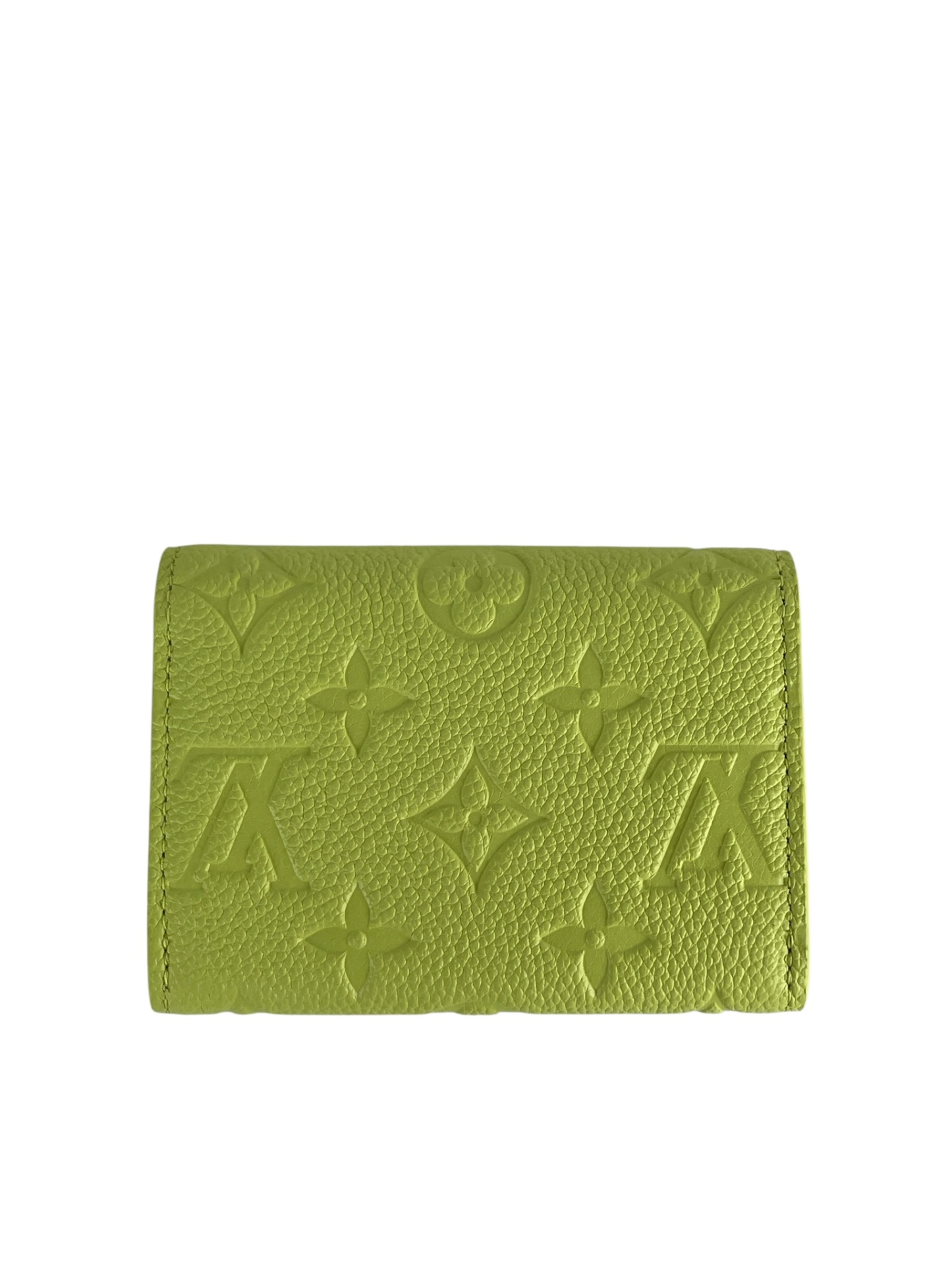 LOUIS VUITTON - Green Calfskin Rosalie Coin Purse Monogram Empreinte