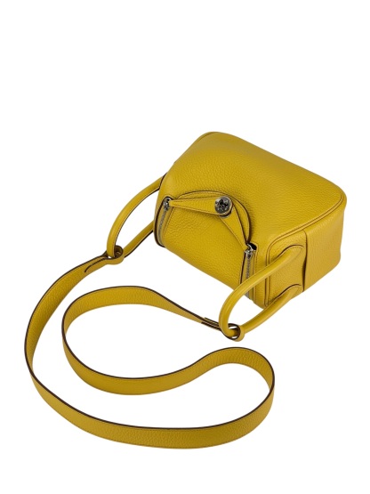 HERMES - Mini Lindy B4 Sun Yellow TC Palladium Hardware 