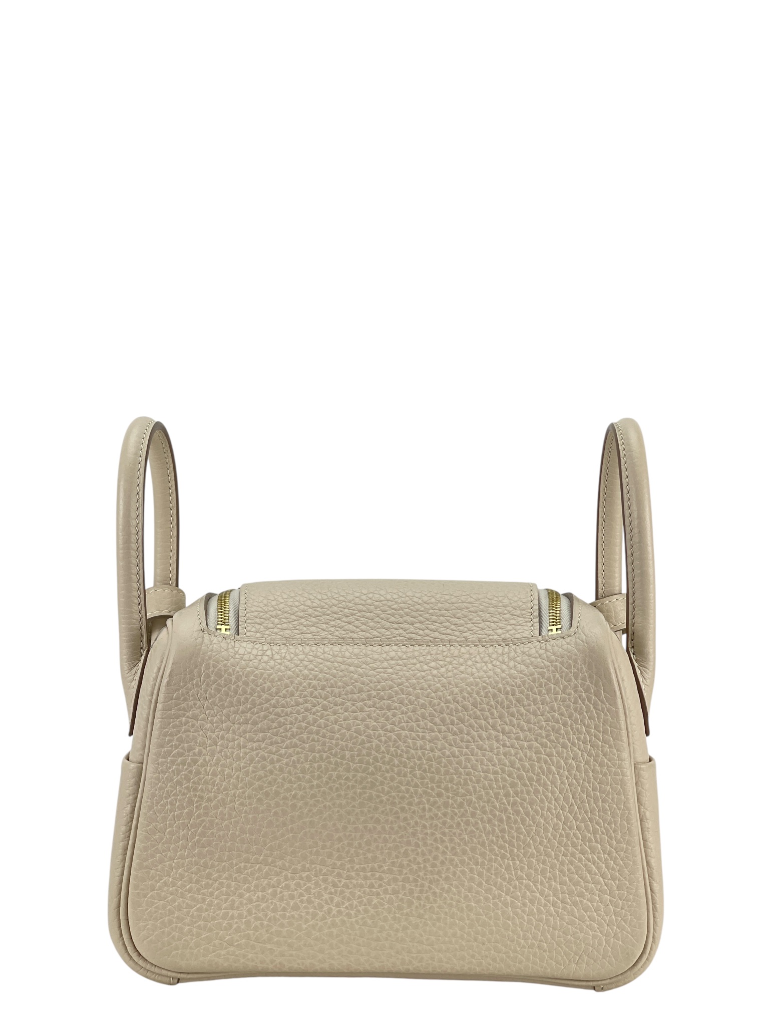 HERMES - Mini Lindy 10 Craie TC Palladium Hardware 