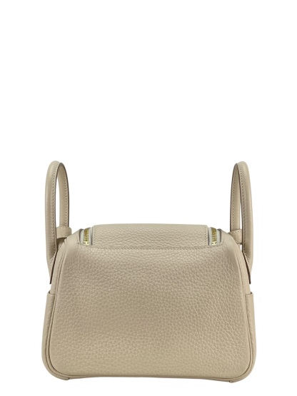 HERMES - Mini Lindy 10 Craie TC Palladium Hardware 