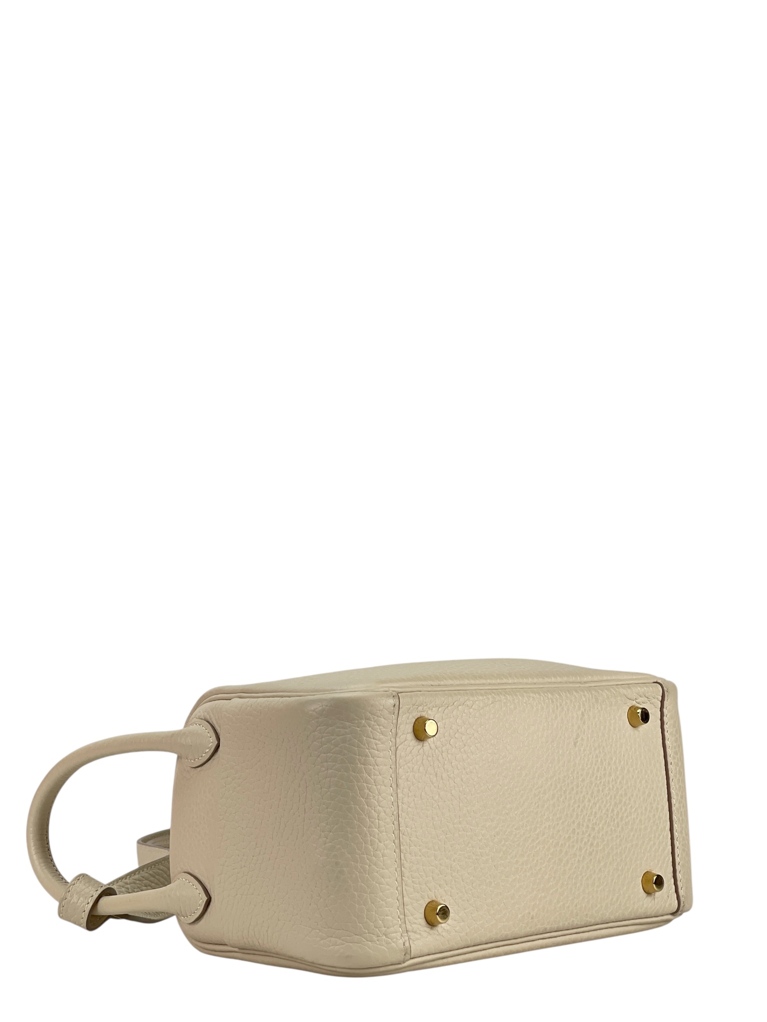HERMES - Mini Lindy 10 Craie TC Palladium Hardware 
