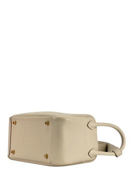 HERMES - Mini Lindy 10 Craie TC Palladium Hardware 