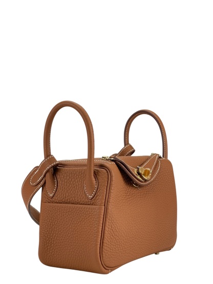 HERMES - Mini Lindy Gold TC Gold Hardware 