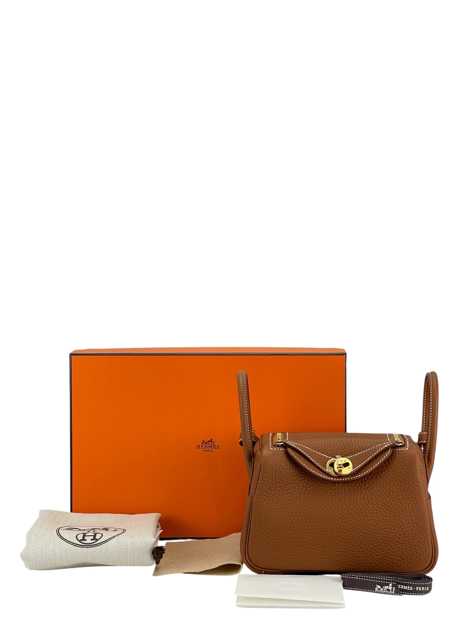 HERMES - Mini Lindy Gold TC Gold Hardware 