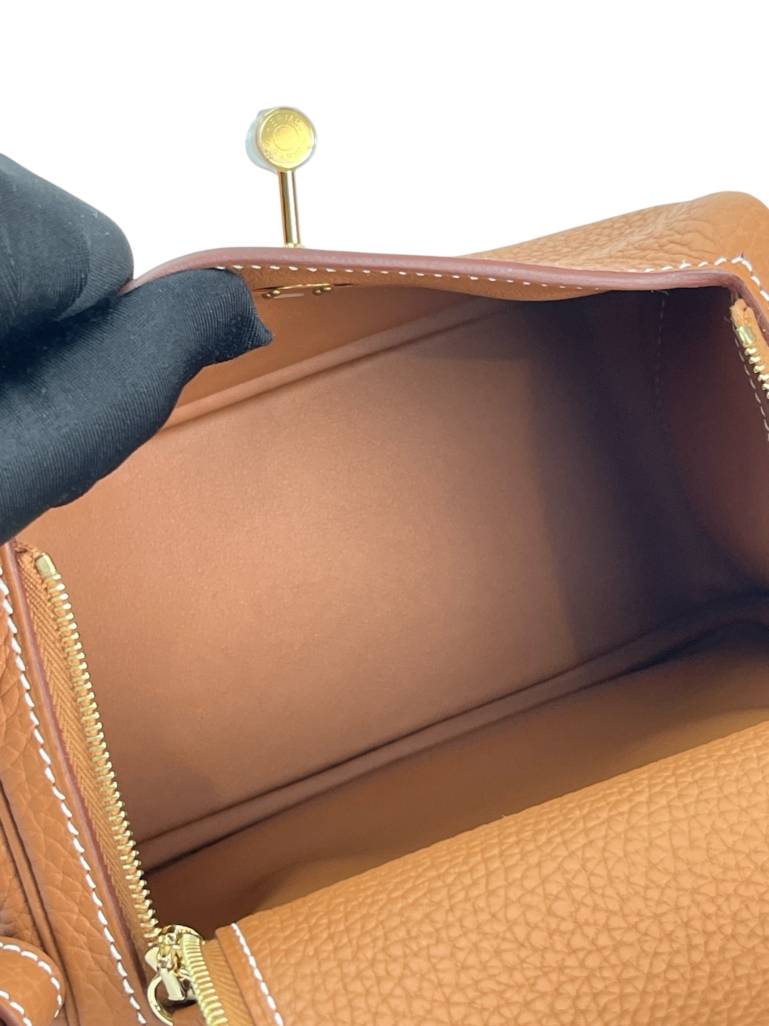HERMES - Mini Lindy Gold TC Gold Hardware 