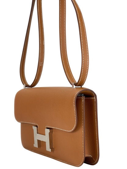 HERMES - Constance Elan 24 Gold Epsom Gold Hardware