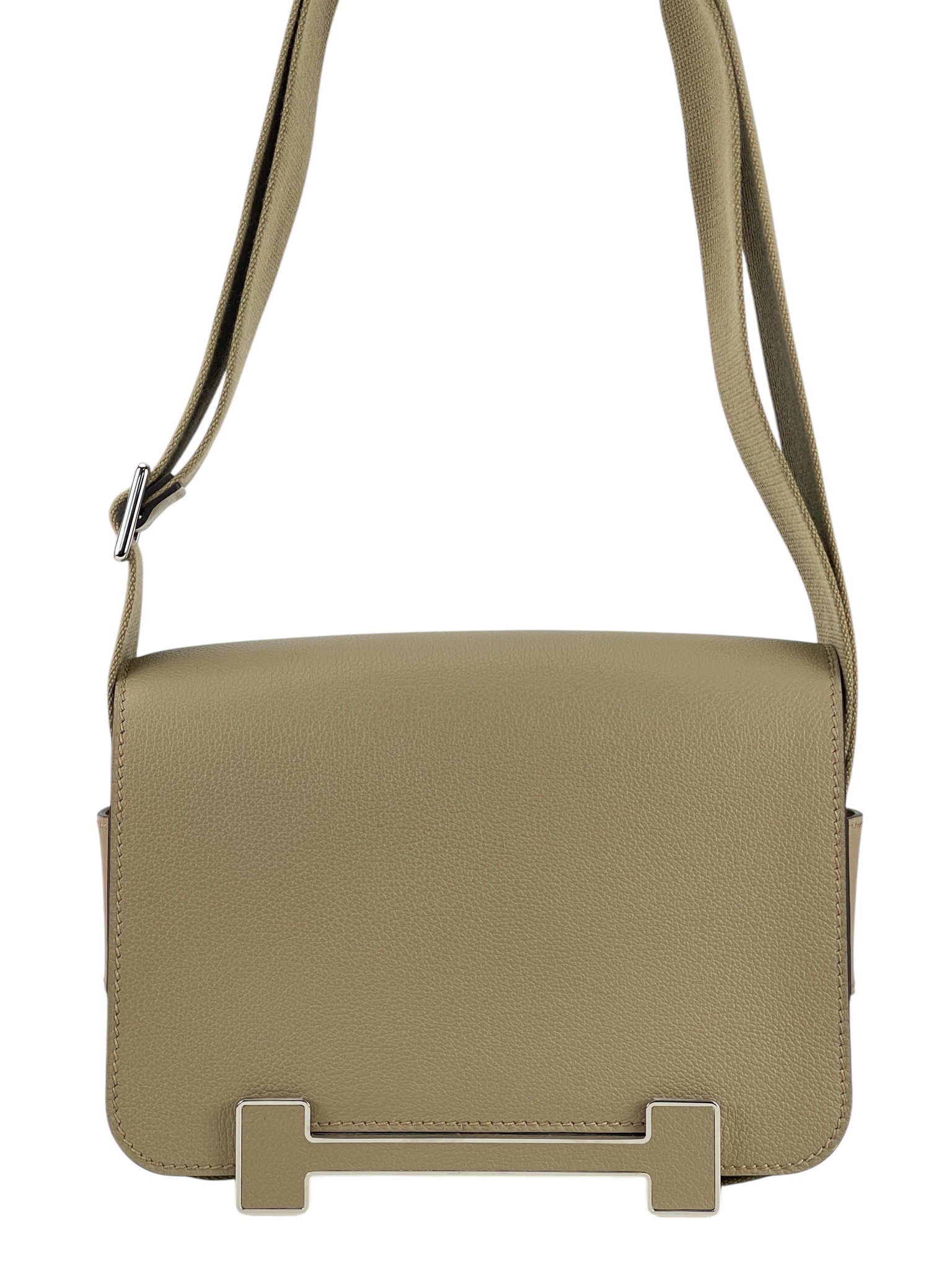 HERMES - Geta Evercolor 8Q Silver Hardware