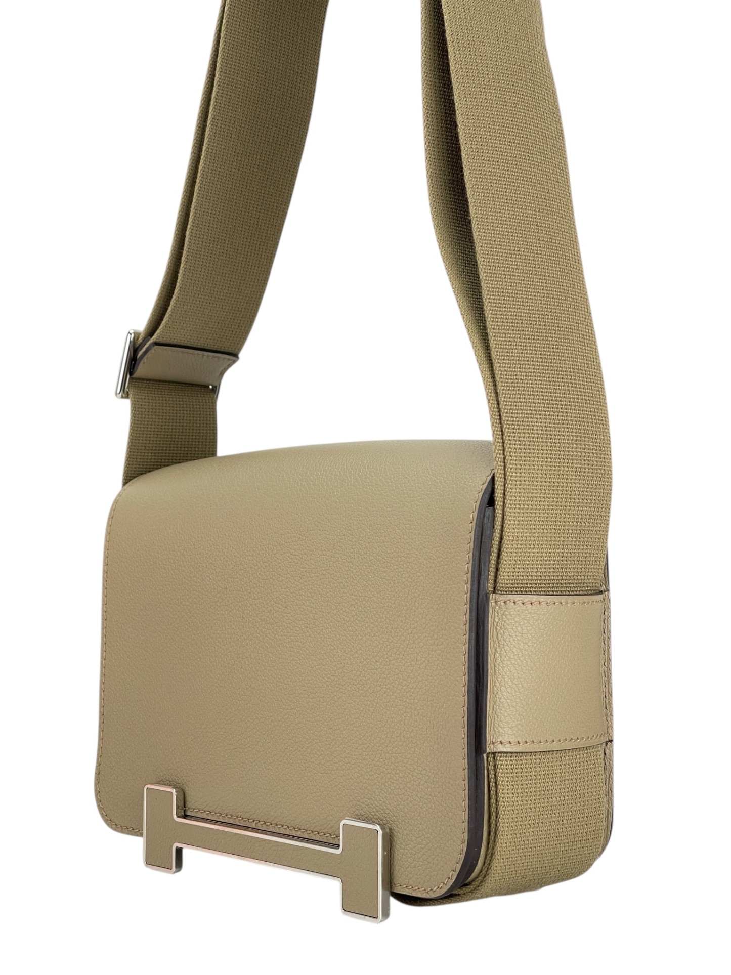 HERMES - Geta Evercolor 8Q Silver Hardware