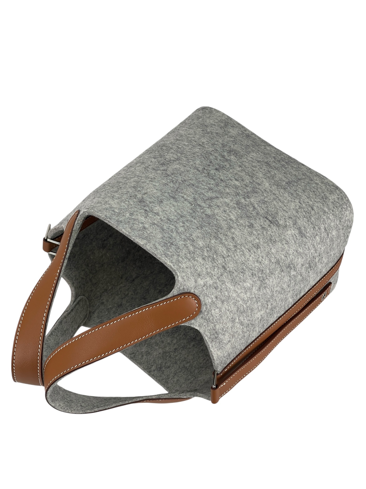 HERMES - Picotin PM Picotin 18 Grey Gold Felt Swift  Palladium Hardware