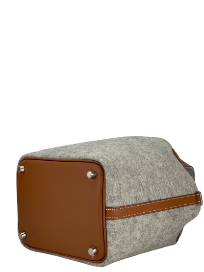 HERMES - Picotin PM Picotin 18 Grey Gold Felt Swift  Palladium Hardware